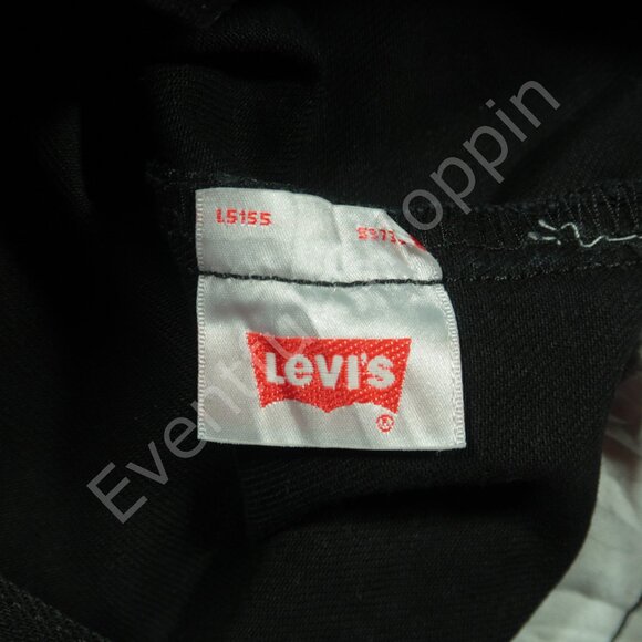 Vintage Levis 501 Jeans Mens 38 Black Original Fit Straight Denim Y2K - Picture 7 of 8